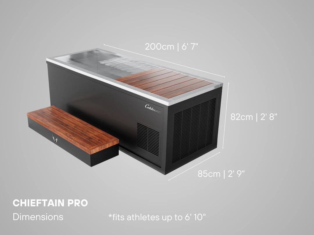 Colderatti Chieftain Pro Cold Plunge dimensions